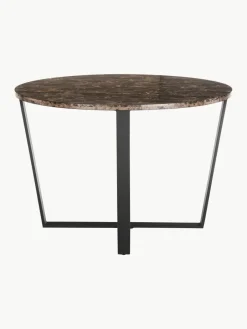Ronde eettafel Amble met tafelblad in marmerlook, Ø 110 cm^Westwing Discount