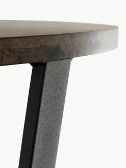 Ronde eettafel Amble met tafelblad in marmerlook, Ø 110 cm^Westwing Discount