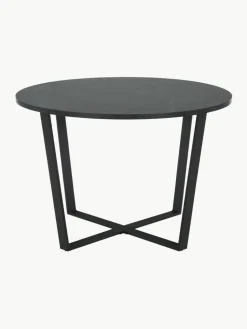 Ronde eettafel Amble met tafelblad in marmerlook, Ø 110 cm^Westwing Fashion