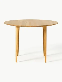 Ronde eettafel Archie van eikenhout, Ø 110 cm^Westwing Collection New