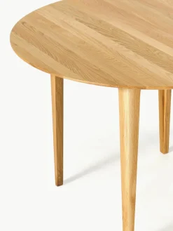 Ronde eettafel Archie van eikenhout, Ø 110 cm^Westwing Collection New