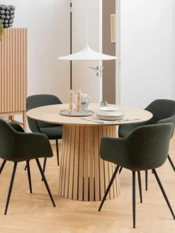 Ronde eettafel Christo van hout, Ø 120 cm^Westwing Outlet