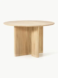 Ronde eettafel Jolka van eikenhout, Ø 120 cm^Westwing Collection Outlet