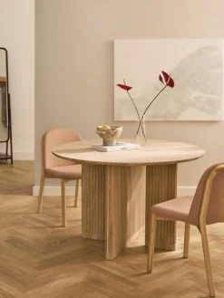 Ronde eettafel Jolka van eikenhout, Ø 120 cm^Westwing Collection Outlet