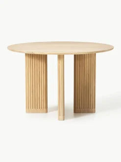 Ronde eettafel Jolka van eikenhout, Ø 120 cm^Westwing Collection Outlet