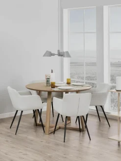 Ronde eettafel Malika uit berkenhout, Ø 120 cm^Westwing Fashion