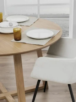 Ronde eettafel Malika uit berkenhout, Ø 120 cm^Westwing Fashion