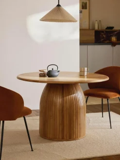 Ronde eettafel Nelly met groefstructuur, verschillende formaten^Westwing Collection Clearance