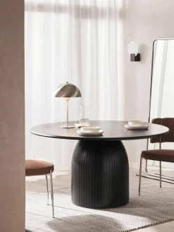 Ronde eettafel Nelly met groefstructuur, in verschillende formaten^Westwing Collection Clearance