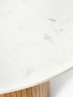 Ronde eettafel Nelly met marmeren tafelblad, Ø 115 cm^Westwing Collection Clearance
