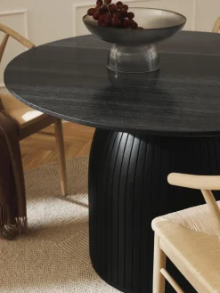 Ronde eettafel Nelly met marmeren tafelblad, Ø 115 cm^Westwing Collection Discount