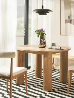 Ronde eettafel Ohana van eikenhout, Ø 120 cm^Westwing Collection Discount