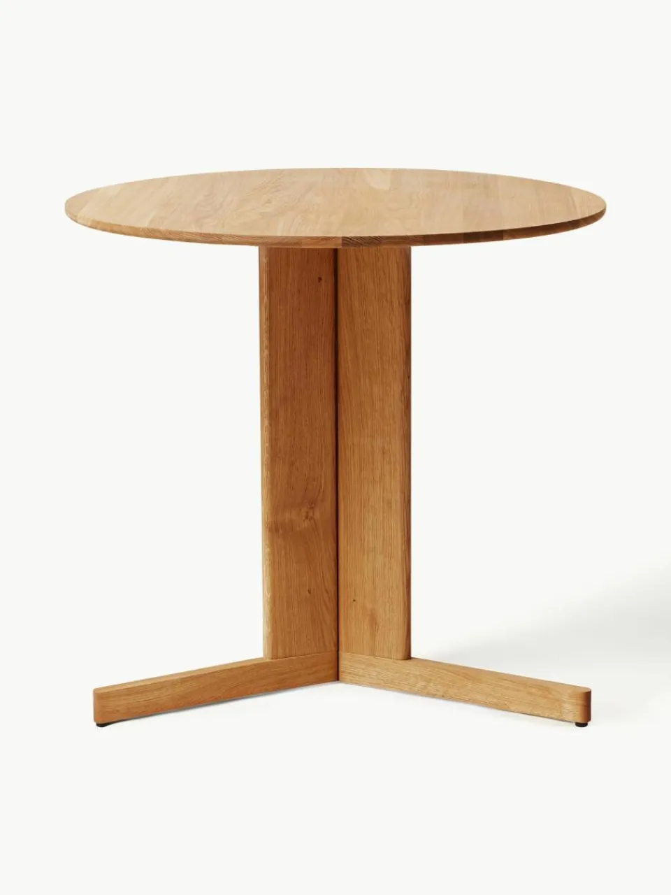 Ronde eettafel Trefoil van eikenhout, Ø 75 cm^Form & Refine Outlet