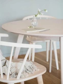 Ronde eettafel Yumi van eikenhout, Ø 115 cm^Rowico Best