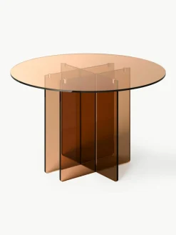 Ronde glazen eettafel Anouk, Ø 120 cm^Westwing Collection New