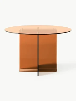 Ronde glazen eettafel Anouk, Ø 120 cm^Westwing Collection New