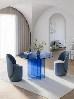 Ronde Glazen eettafel Anouk, Ø 120 cm^Westwing Collection Hot