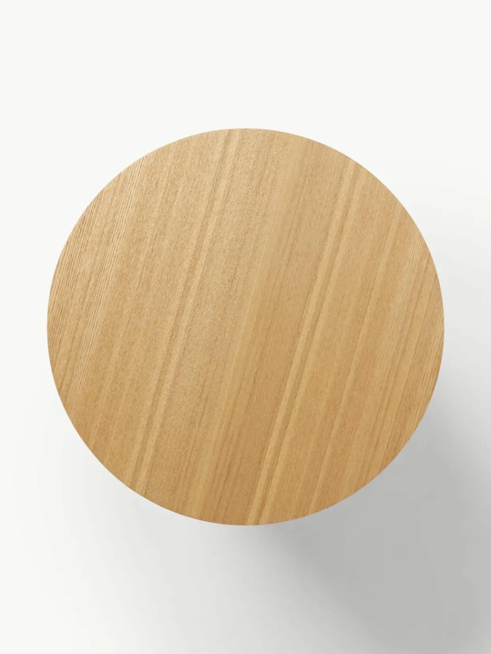 Ronde houten bijzettafel Nele met opbergruimte^Westwing Collection Fashion