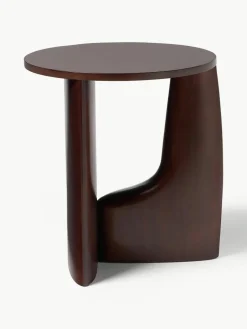 Ronde houten bijzettafel Miya^Westwing Collection New