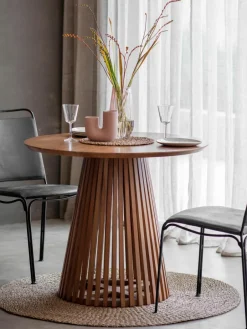 Ronde houten eettafel Brookland, Ø 90 cm^Westwing Hot