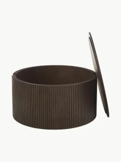 Ronde houten salontafel Nele met opbergruimte^Westwing Collection Online