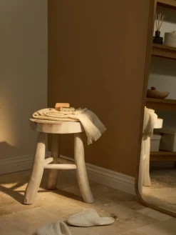 Ronde kruk Beachside uit Mungur hout^Westwing Collection Discount
