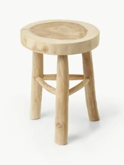 Ronde kruk Beachside uit Mungur hout^Westwing Collection Discount