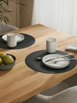 Ronde kunstleren placemats Pik, 2 stuks^ASA Selection Outlet