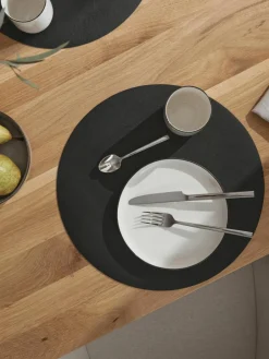 Ronde kunstleren placemats Pik, 2 stuks^ASA Selection Outlet