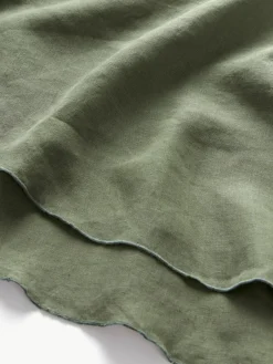 Ronde linnen tafelkleed Kennedy met bies^Westwing Collection Best