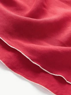 Ronde linnen tafelkleed Kennedy met bies^Westwing Collection Outlet