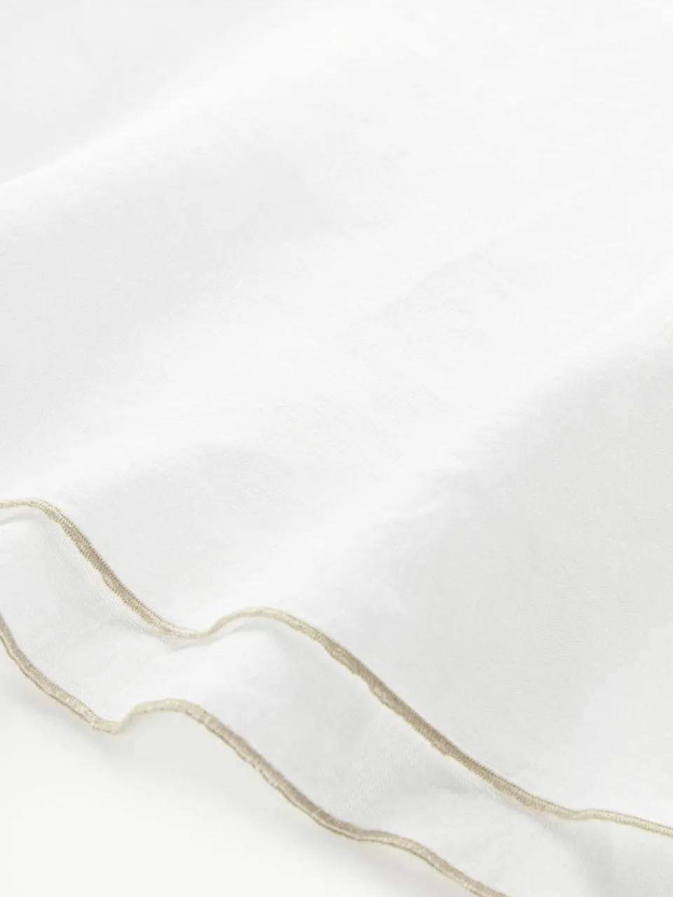 Ronde linnen tafelkleed Kennedy met bies^Westwing Collection Online