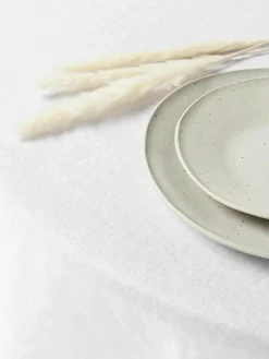 Ronde linnen tafelkleed Larissa met open zoom^Westwing Collection New
