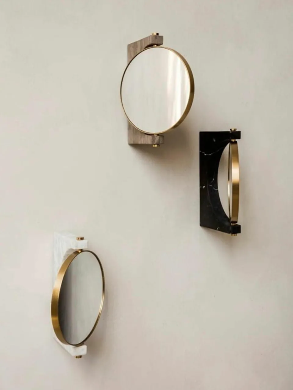 Ronde -make-up wandspiegel Pepe van marmer^Audo Copenhagen Online