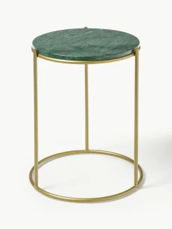 Ronde marmeren bijzettafel Ella^Westwing Collection Discount