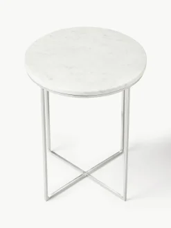Ronde marmeren bijzettafel Alys^Westwing Collection Fashion