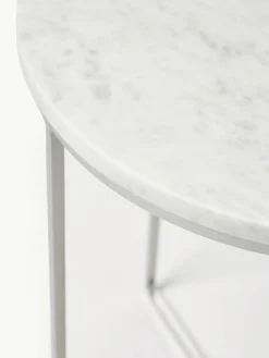 Ronde marmeren bijzettafel Alys^Westwing Collection Fashion