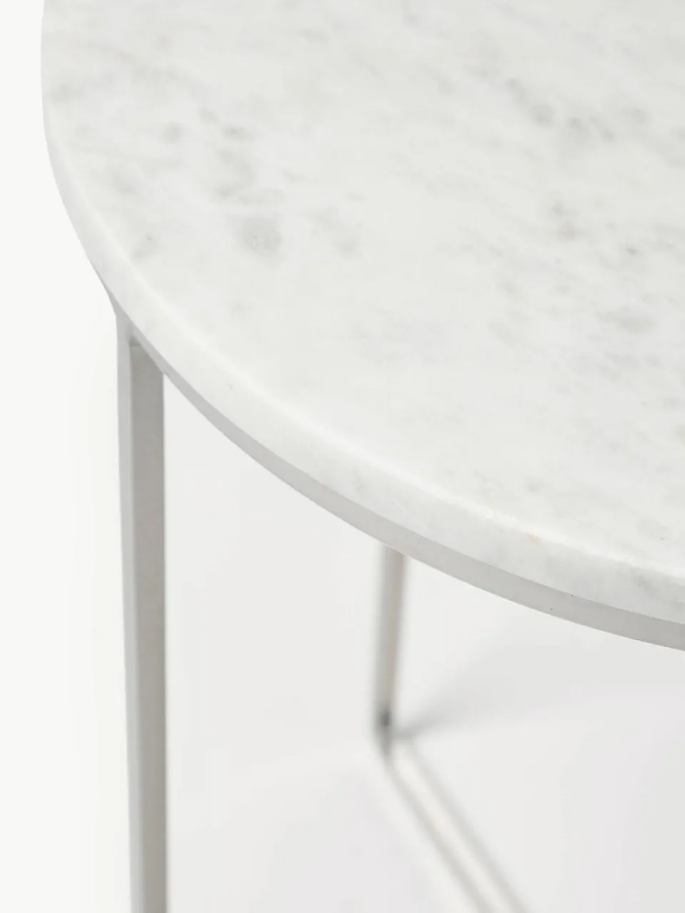 Ronde marmeren bijzettafel Alys^Westwing Collection Fashion