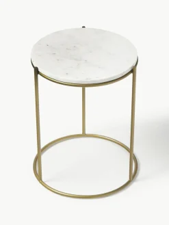 Ronde marmeren bijzettafel Ella^Westwing Collection Discount