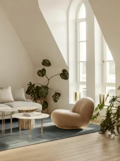 Ronde marmeren salontafel IOI, Ø 70 cm^GUBI Clearance