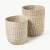 Ronde opbergmanden Aleya van zeegras, set van 2^Westwing Collection Best