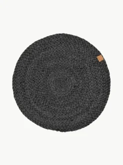 Ronde placemats Ash van jute, 4 stuks^Södahl Online