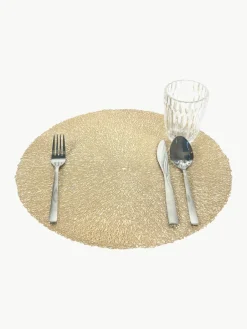 Ronde placemats Linda, 6 stuks^Villa D'Este Home Tivoli Hot