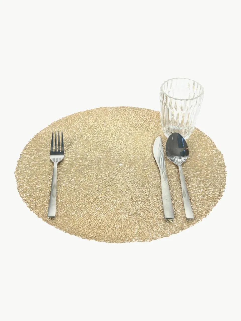 Ronde placemats Linda, 6 stuks^Villa D'Este Home Tivoli Hot