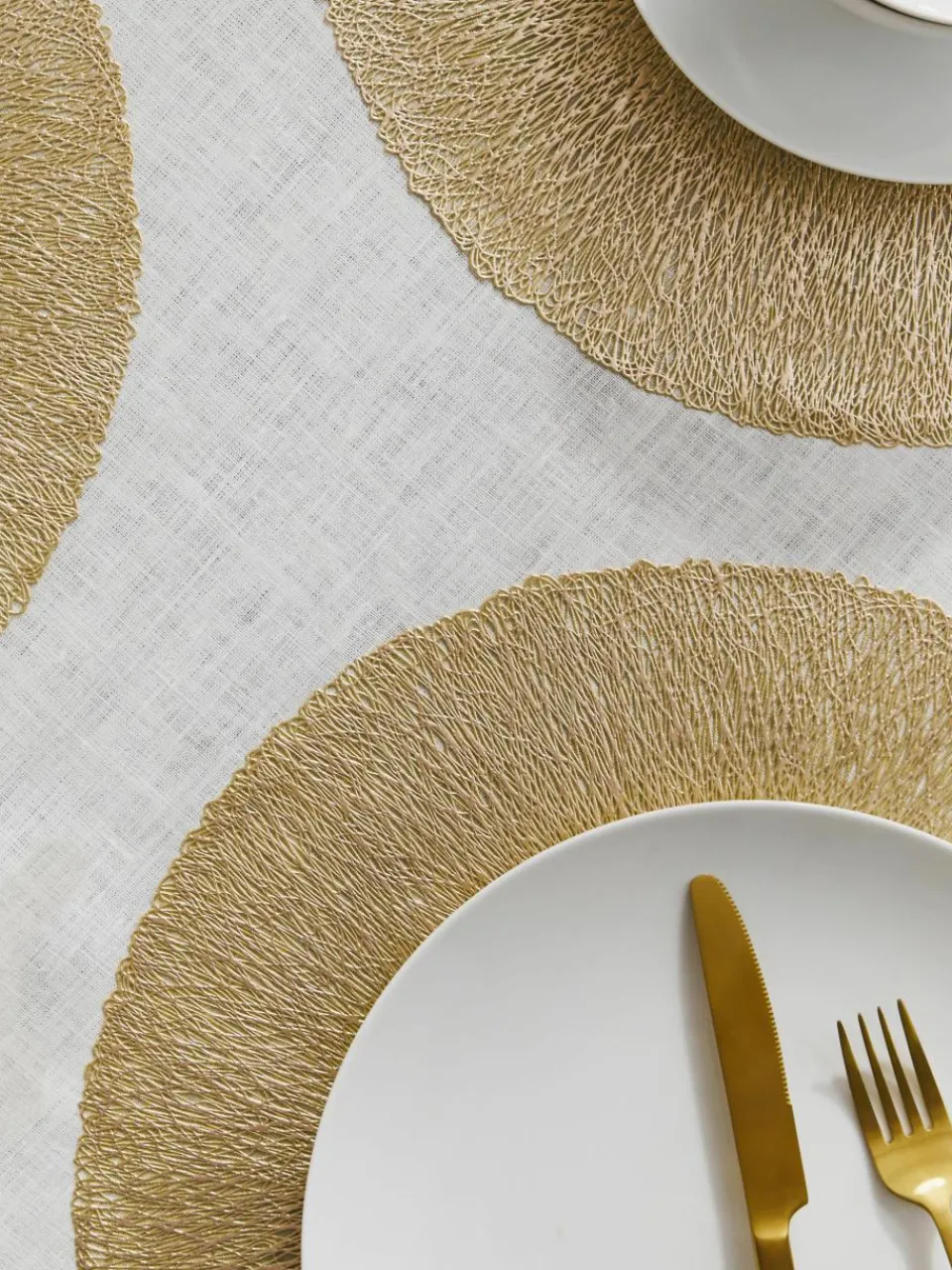 Ronde placemats Linda, 6 stuks^Villa D'Este Home Tivoli Hot