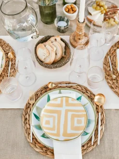 Ronde placemats Wanda van waterhyacint, 4 stuks^Bloomingville Outlet