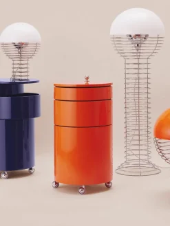 Ronde rolcontainer Barboy, design Verner Panton^Verpan Fashion