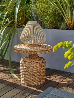 Ronde rotan bijzettafel Camo^Bloomingville New