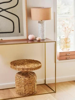 Ronde rotan bijzettafel Camo^Bloomingville New