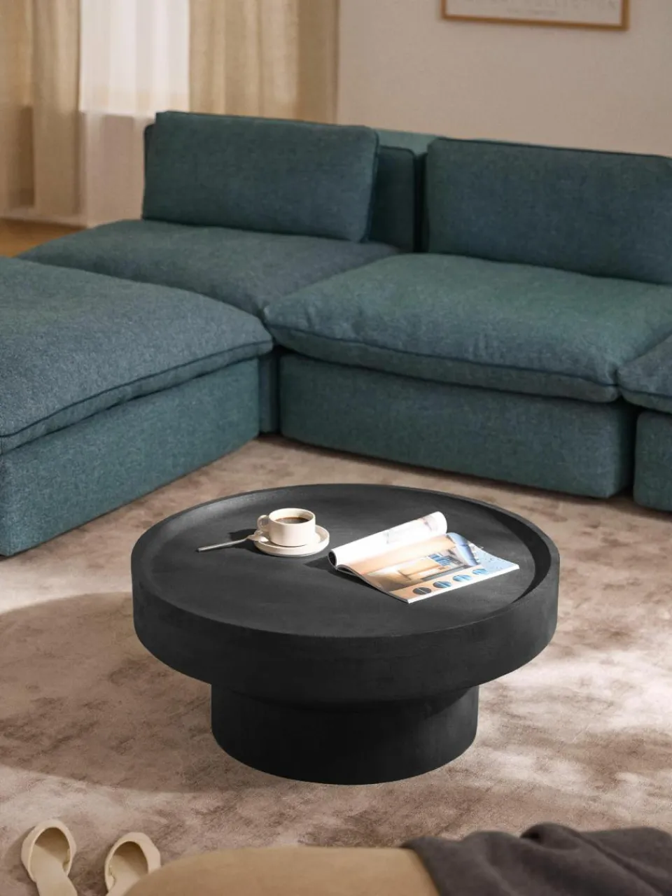 Ronde salontafel Benno van mangohout^Westwing Collection Sale